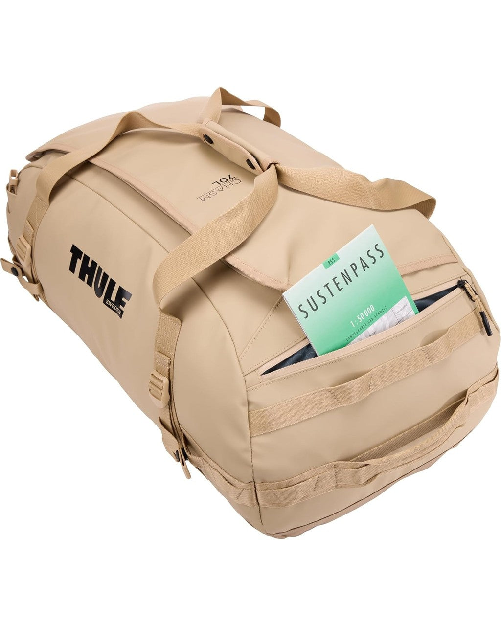 Thule Chasm Duffel Bag || color: Gentle Beige + size: 70L