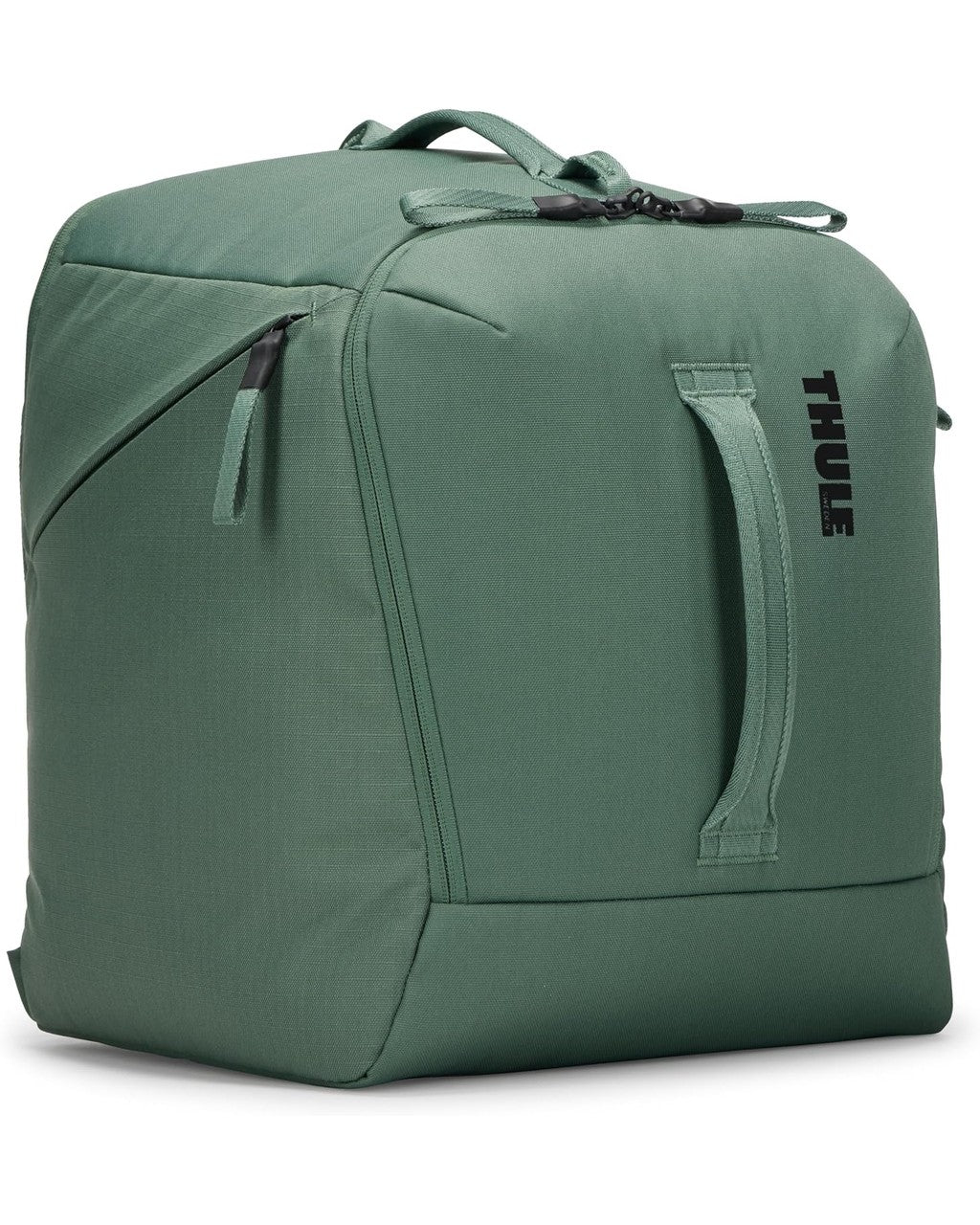 Green Thule backpack on a white background Thule Roundtrip Boot Bag 35L | Hazy Green
