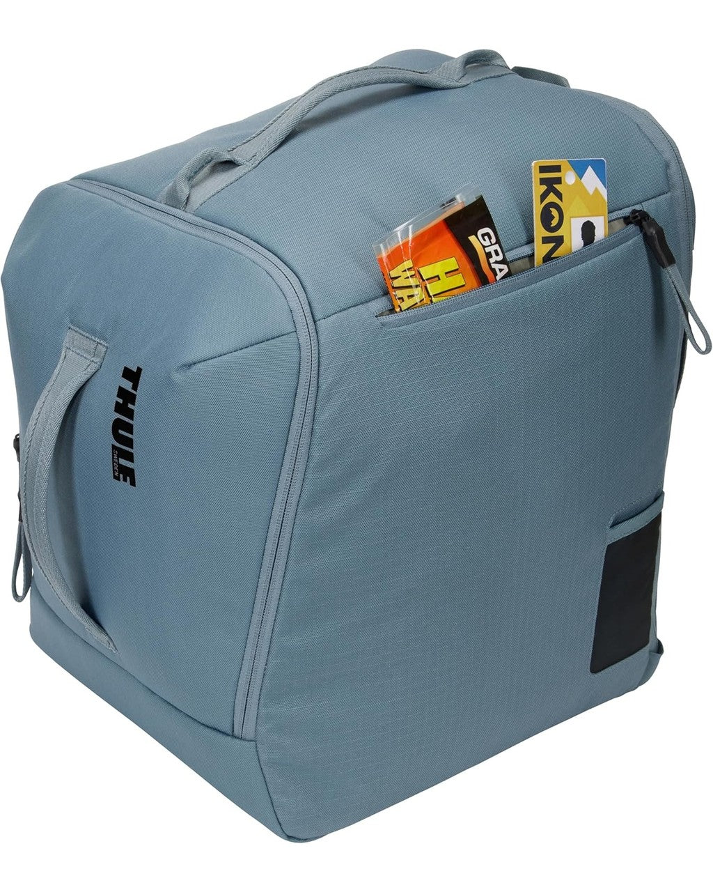 Blue duffel bag with visible brand logo on a white background Thule Roundtrip Boot Bag 35L | Mid Blue