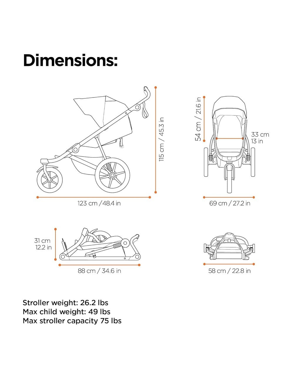 Thule Urban Glide 3 Black with Magnetic Buckle