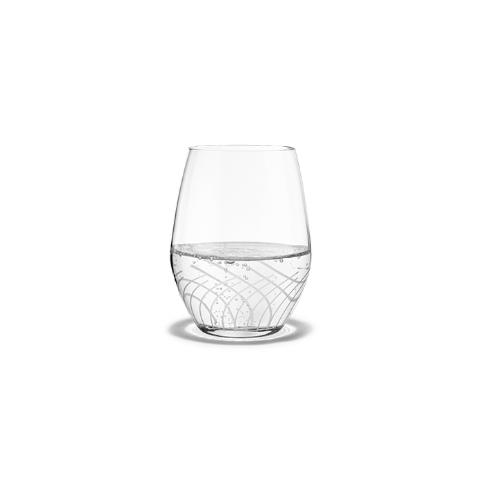 Holmegaard Cabernet Lines Tumbler, Clear, 8.5 Oz, 2 Pcs.