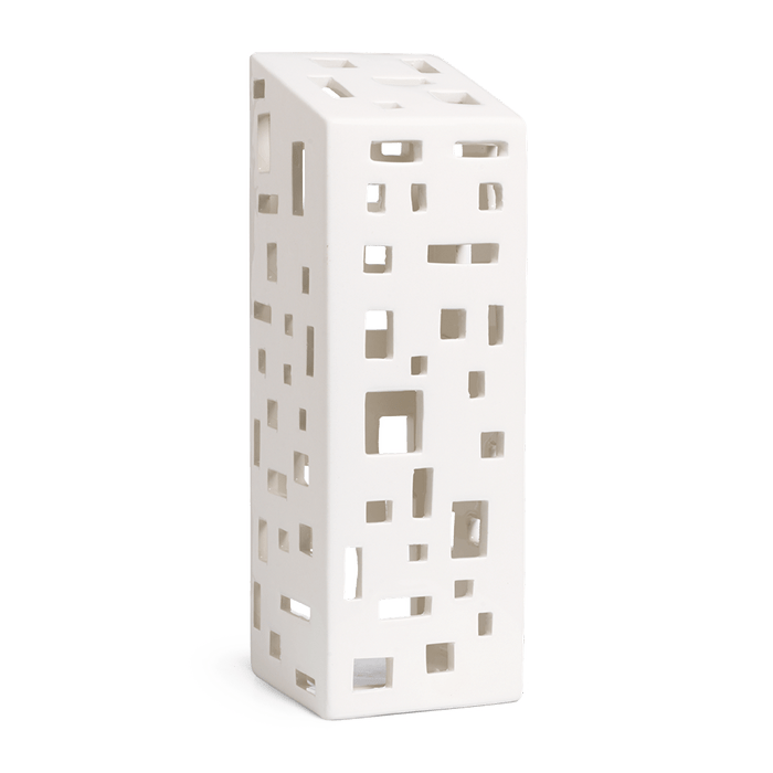 Kähler Urbania Lighthouse High Building, White, H: 8.7"