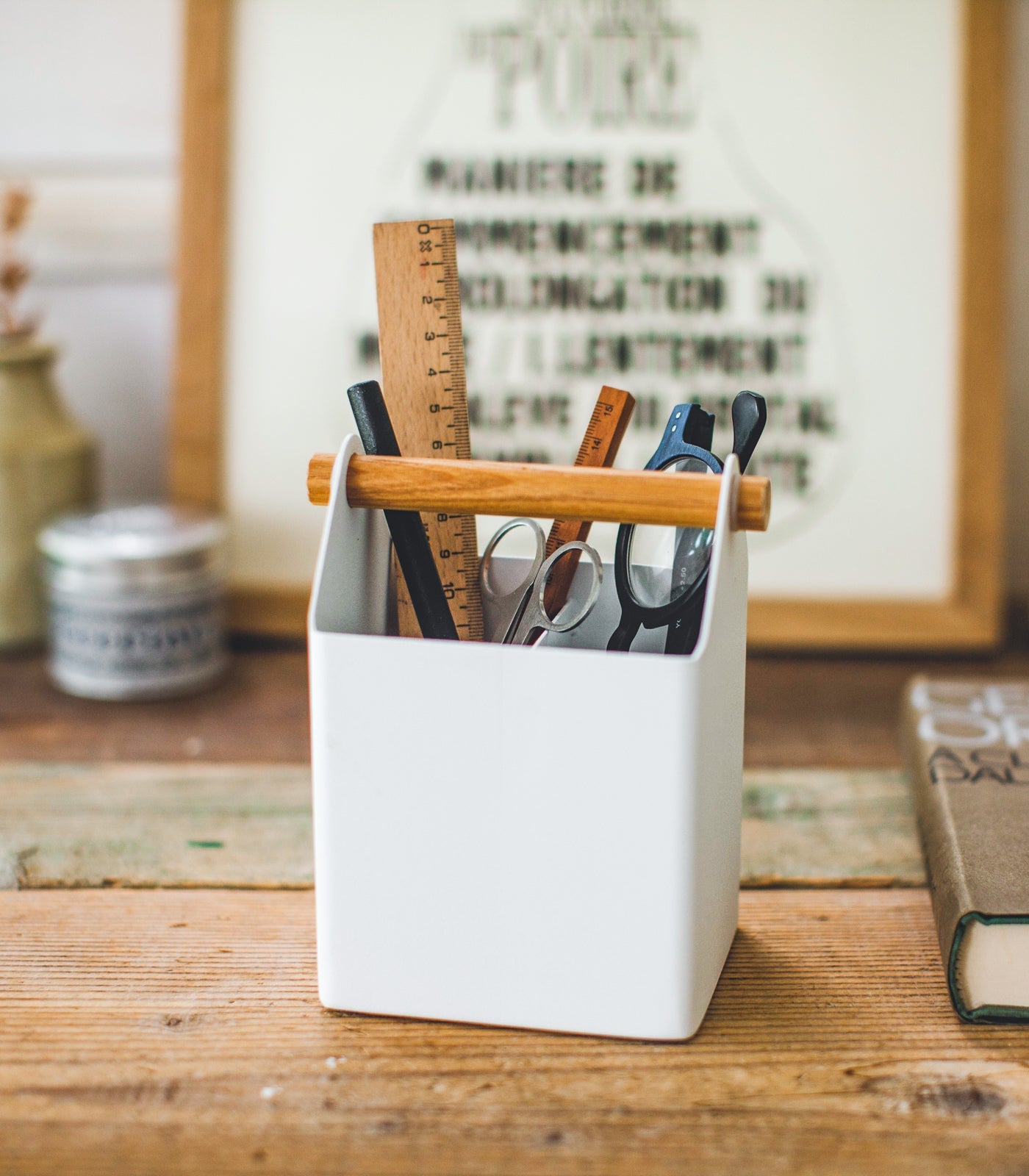Yamazaki Home Small Pen and Desk Organizer