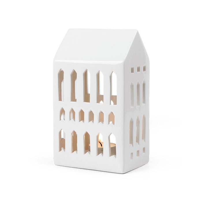Kähler Urbania Lighthouse Church, White, H: 7.1"