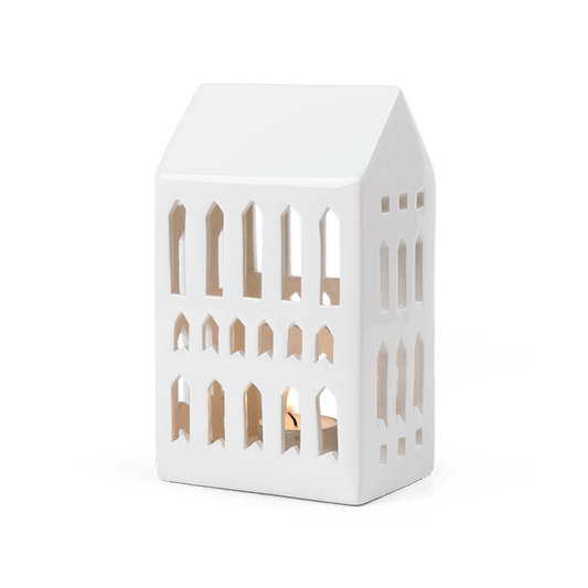 Kähler Urbania Lighthouse Church, White, H: 7.1"