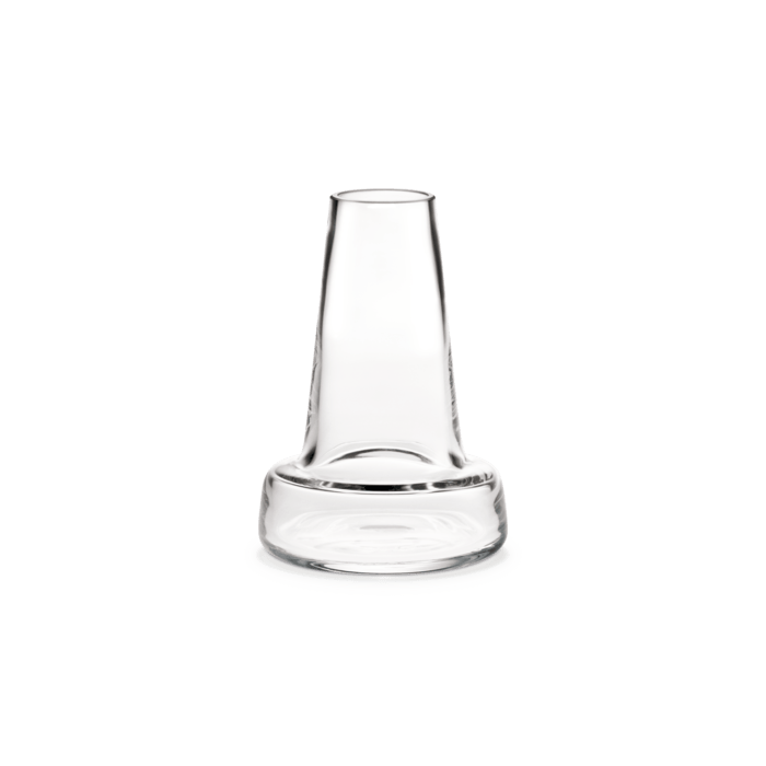Holmegaard Flora Vase, Clear, H: 9.4"
