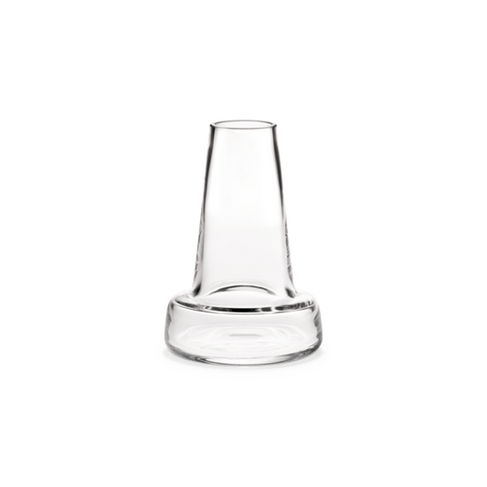 Holmegaard Flora Vase, Clear, H: 9.4"