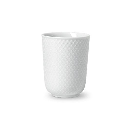 Lyngby Porcelæn Rhombe Mug White, 11.2 Oz