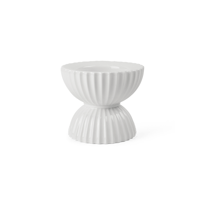 Lyngby Porcelæn Candleholder Tura, H: 3.9"
