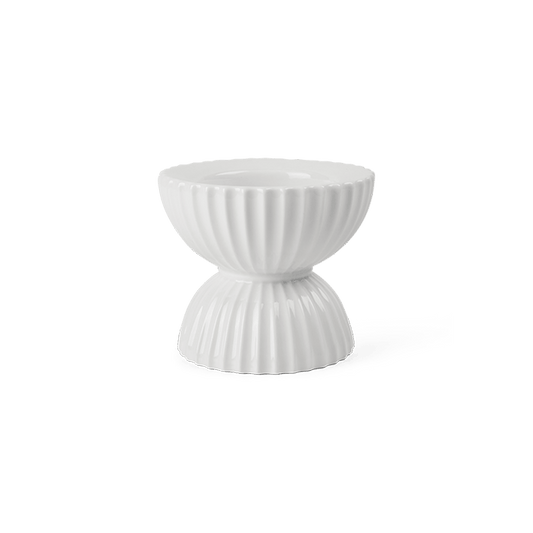 Lyngby Porcelæn Candleholder Tura, H: 3.9"