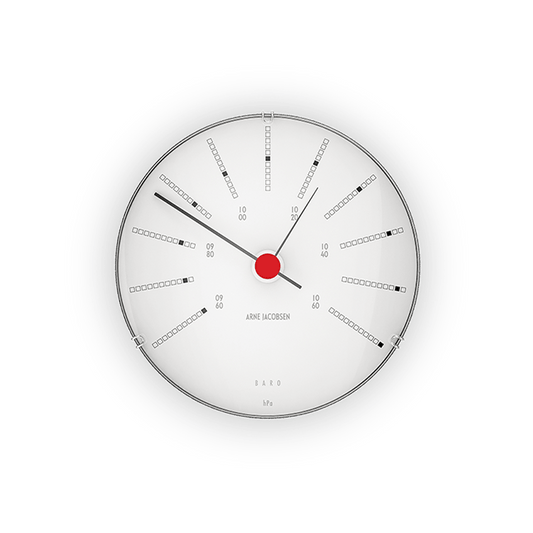 Arne Jacobsen Bankers Barometer, White, Ø: 4.7"