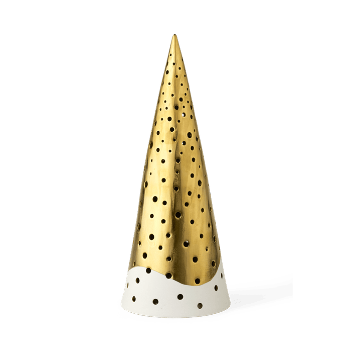 Kähler Nobili Tealight Holder High, Gold