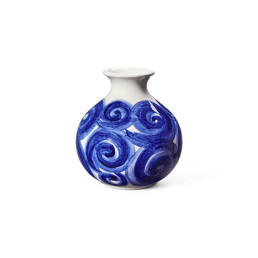 Kähler Tulle Vase, Blue, H: 4.1"