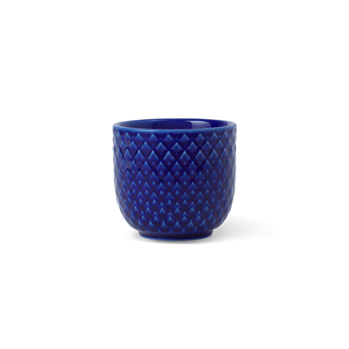 Lyngby Porcelæn Rhombe Color Egg Cup, H: 1.8"