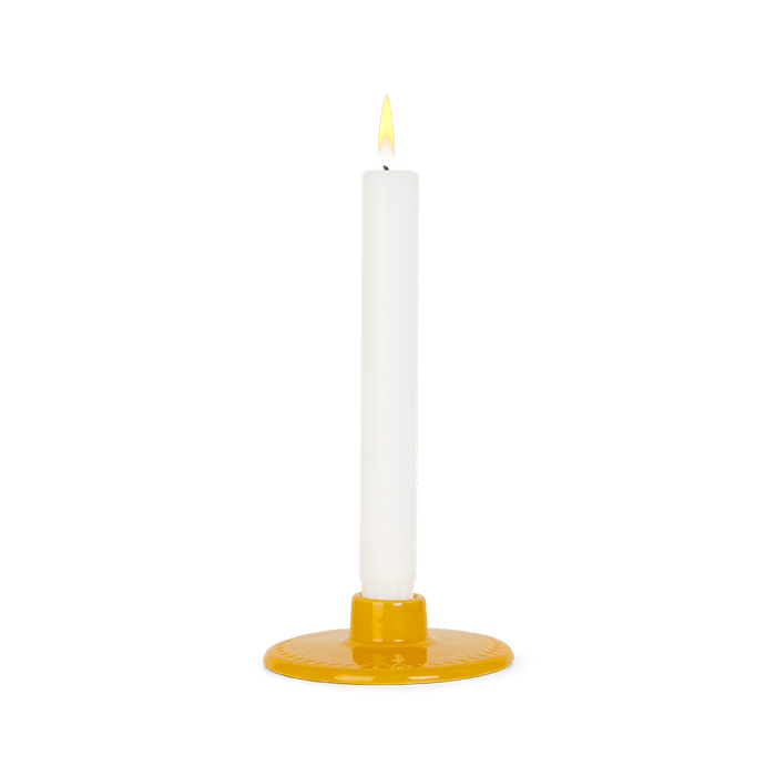 Lyngby Porcelæn Rhombe Color Candleholder, Ø: 4.1"