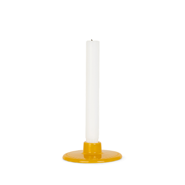 Lyngby Porcelæn Rhombe Color Candleholder, Ø: 4.1"