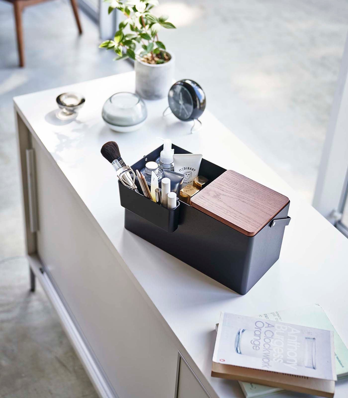 Yamazaki Home Makeup Organizer with Mirror