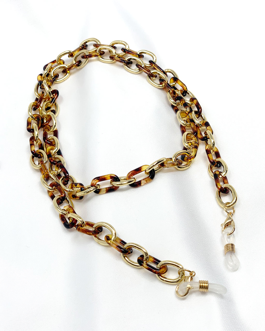 Chunky Resin Convertible Necklace Face Cover / Glasses Chain