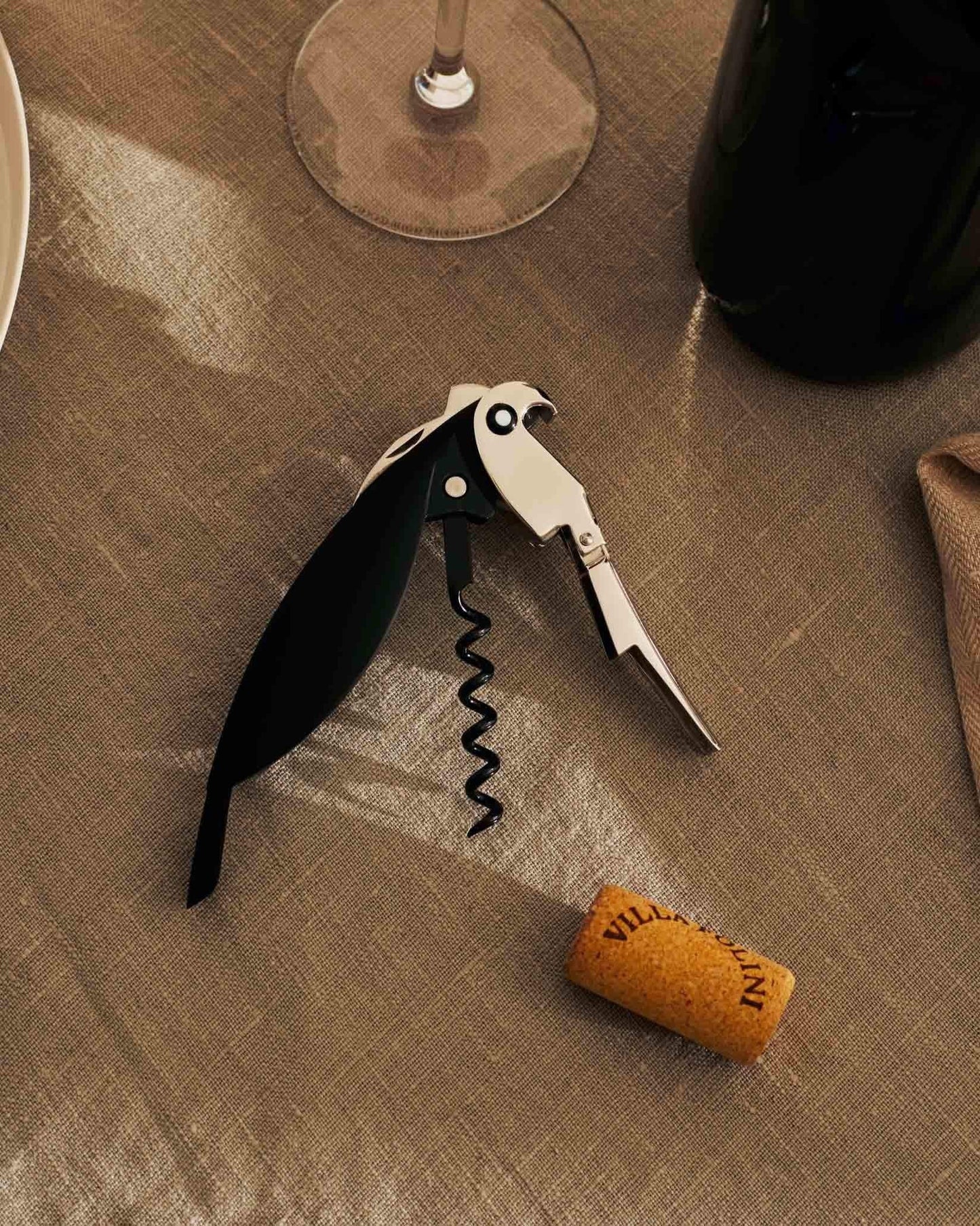 ALESSI Sommelier Corkscrew Parrot