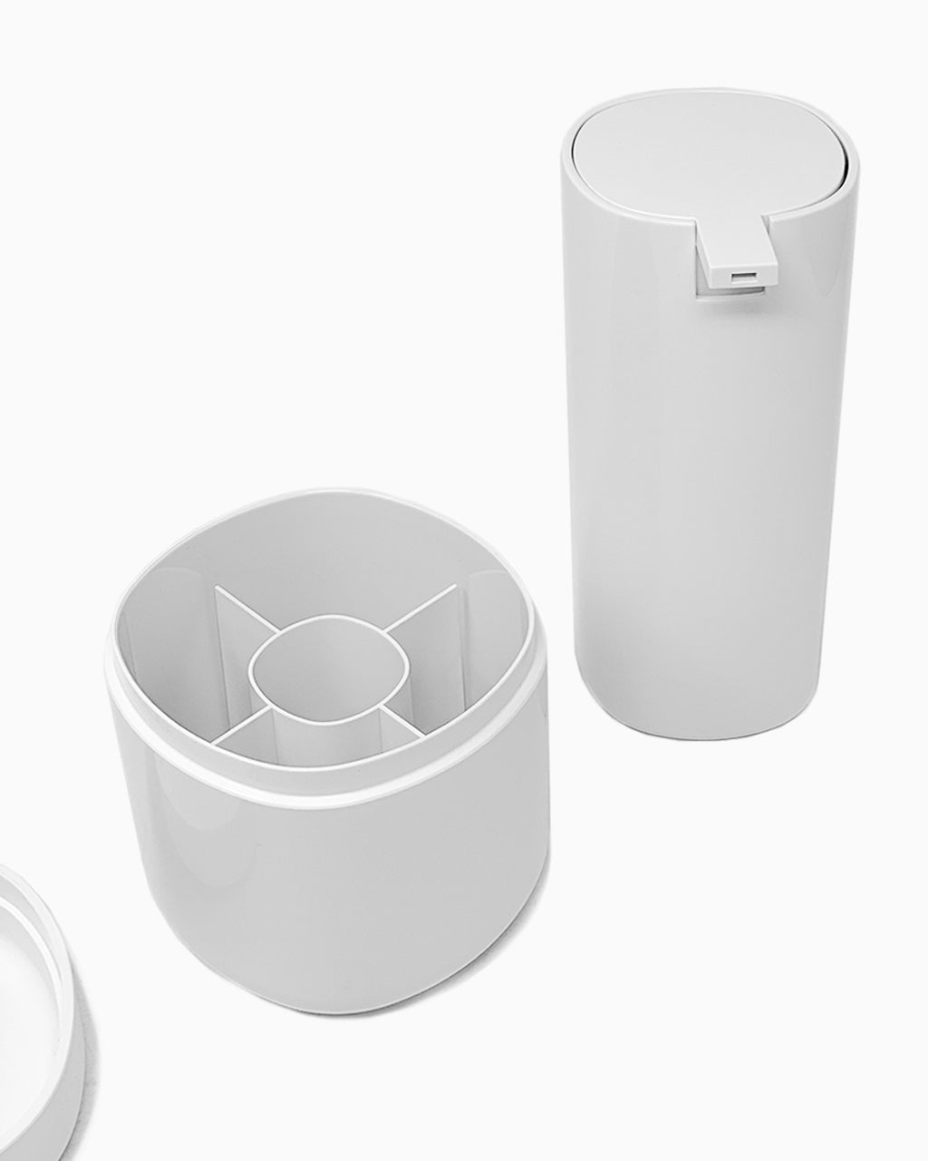 Alessi Birillo Liquid Soap Dispenser on Bathroom Counter