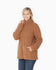 Soft Sherpa Zipper Front Jacket With Side Pockets