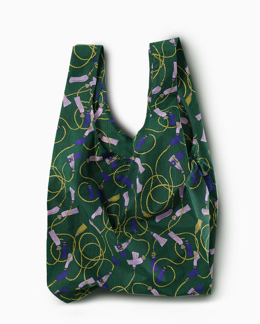 Baggu Standard Reusable Bag in Green Tassel