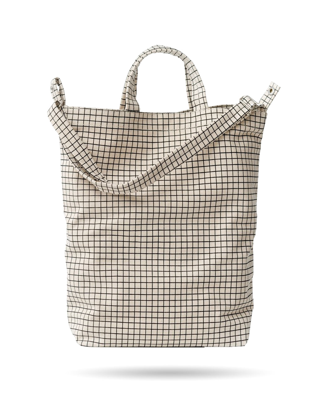 Baggu Duck Tote Bag in Natural Grid