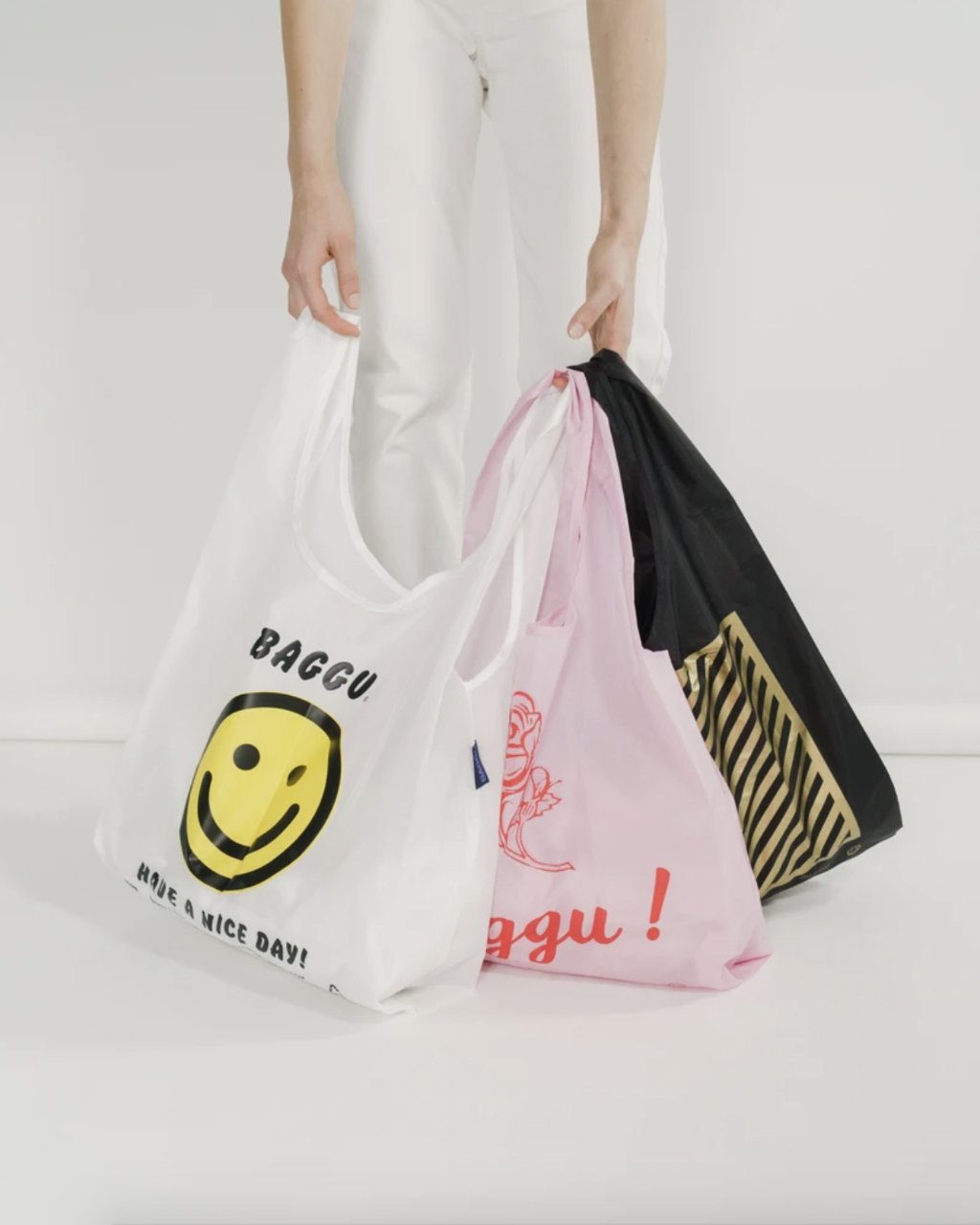 Baggu Standard Reusable Bag Set of Three | Thank You