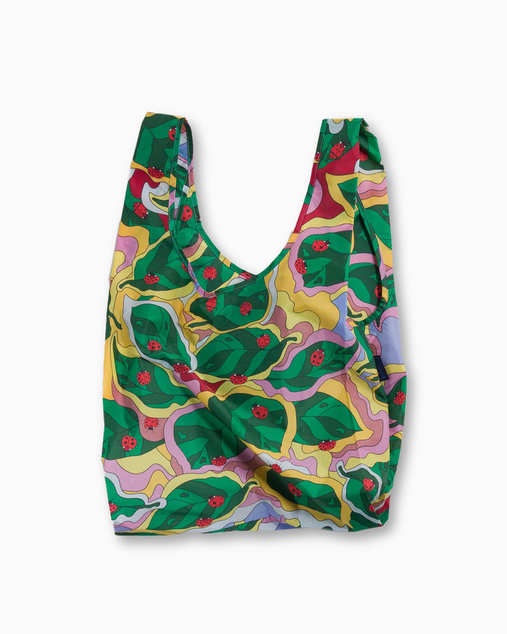 Baggu Standard Reusable Bag in Ladybug Leaf