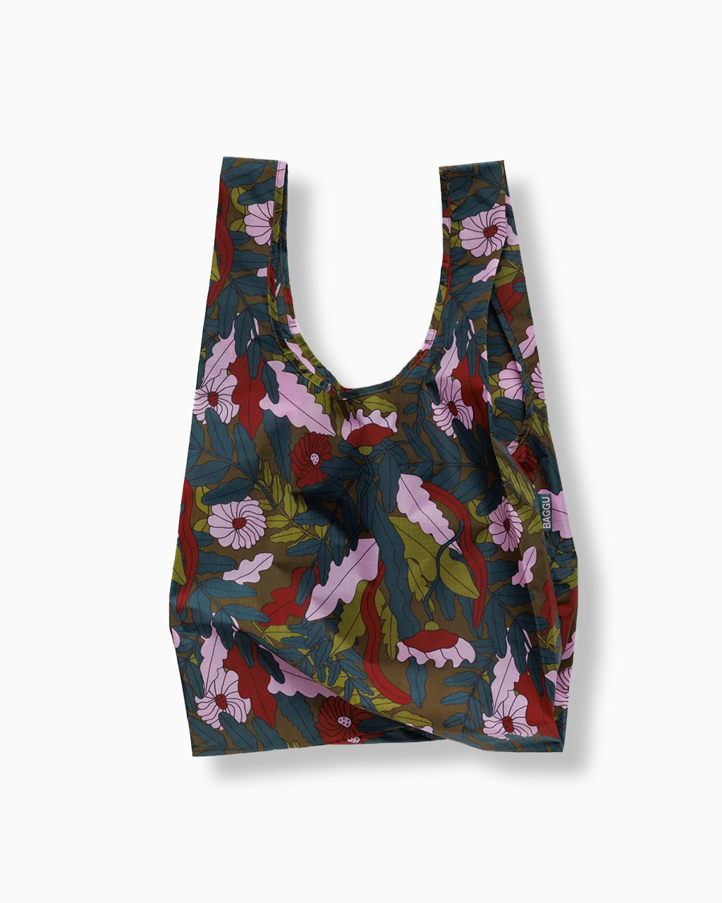 Baggu Standard Reusable Bag in Pink Fern