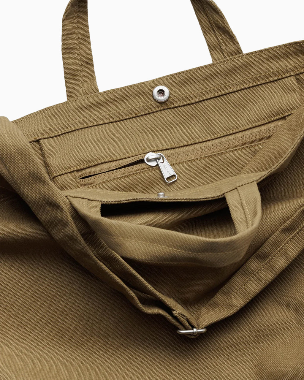 Baggu Horizontal Duck Bag with durable taped seams | Dark Khaki