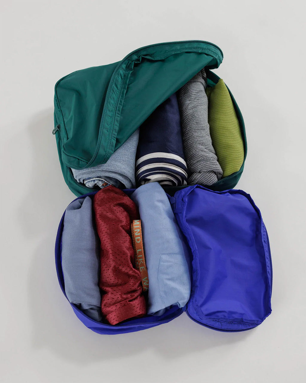 Baggu Packing Cube Set for luggage organization | Lake