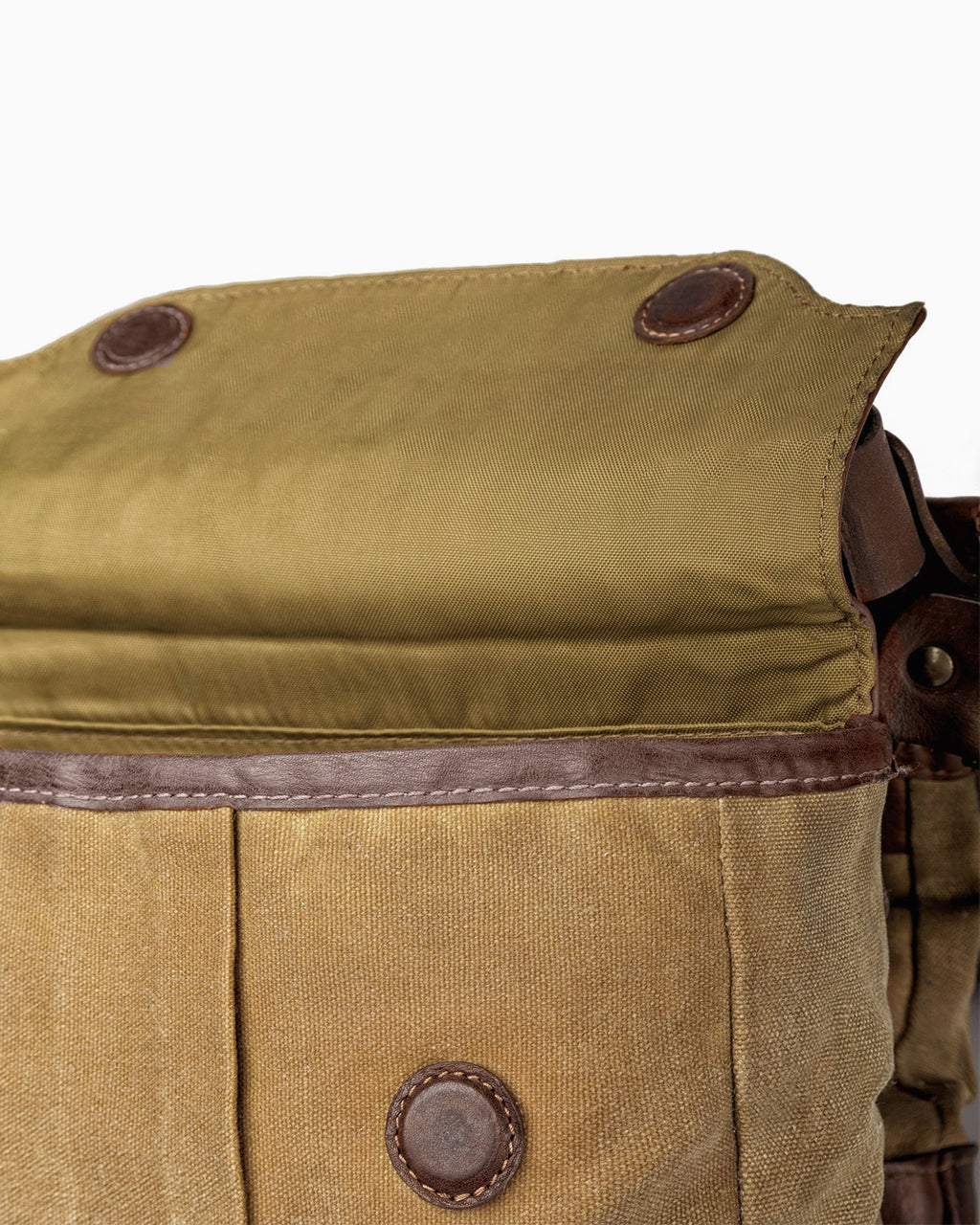 Mission Mercantile's White Wing Waxed Canvas Cooler Bag Smoke / Forest
