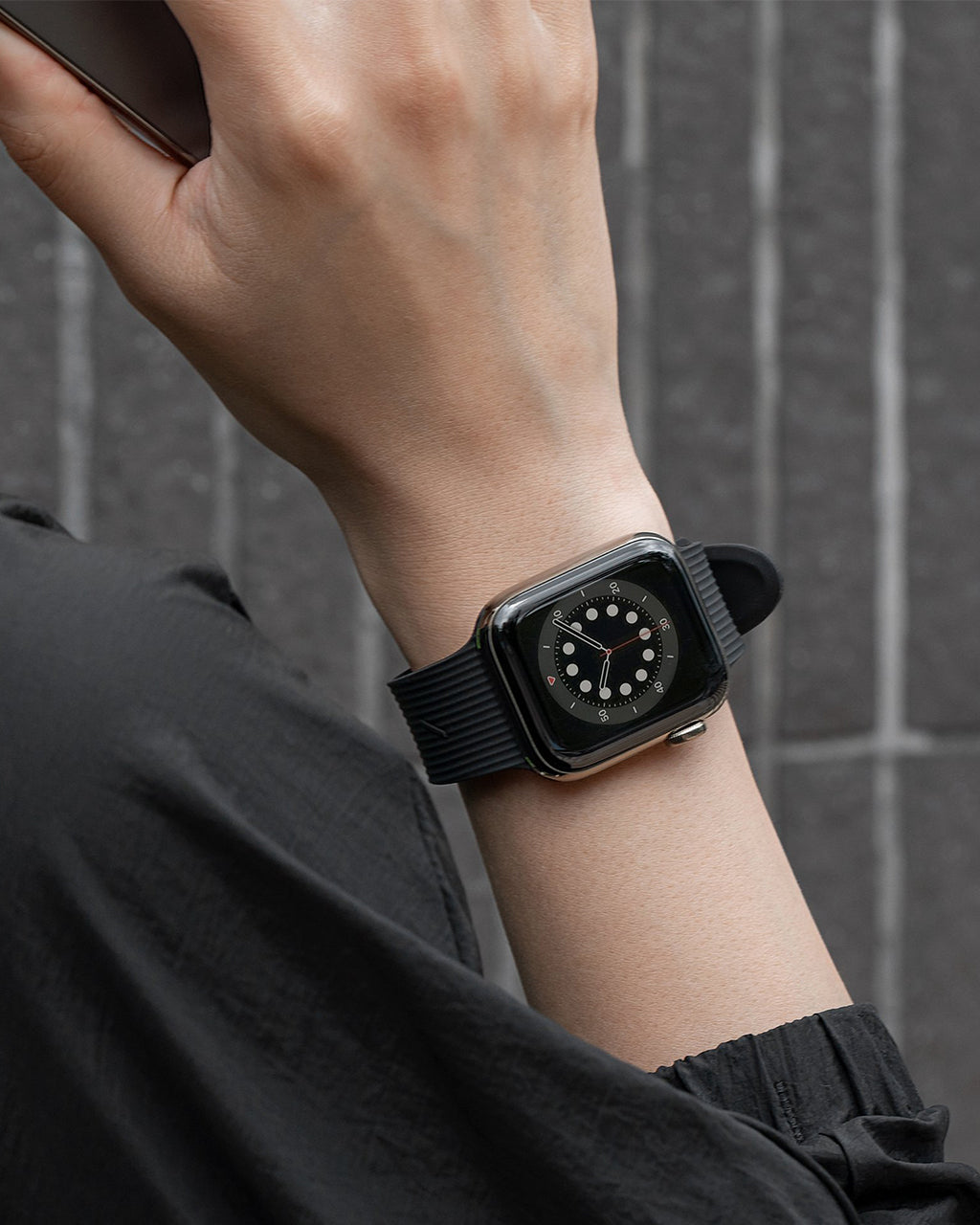 Native Union Curve Silicon Straps for Apple Watch - 40mm | Black