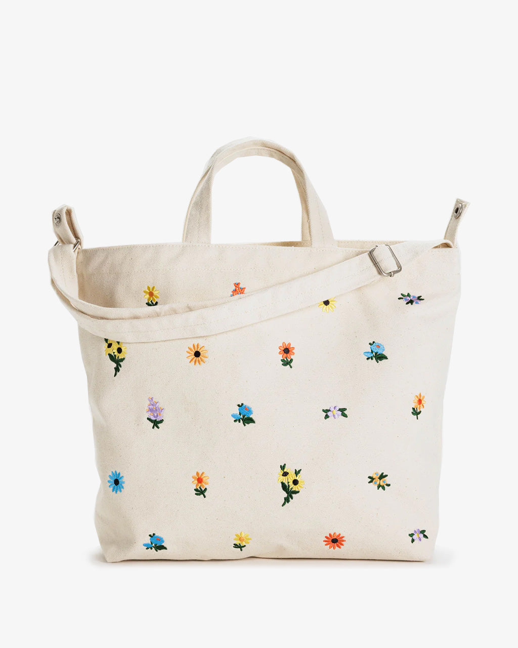 Baggu Horizontal Zip Duck Bag in Embroidered Ditsy Floral | Embroidered Ditsy Floral