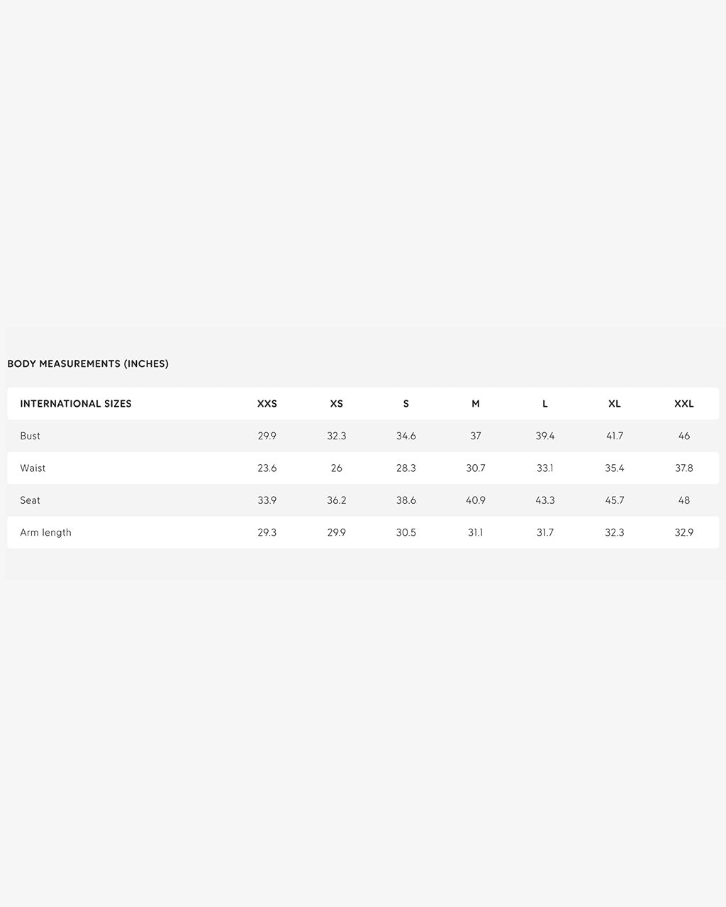 Fjallraven Size Chart