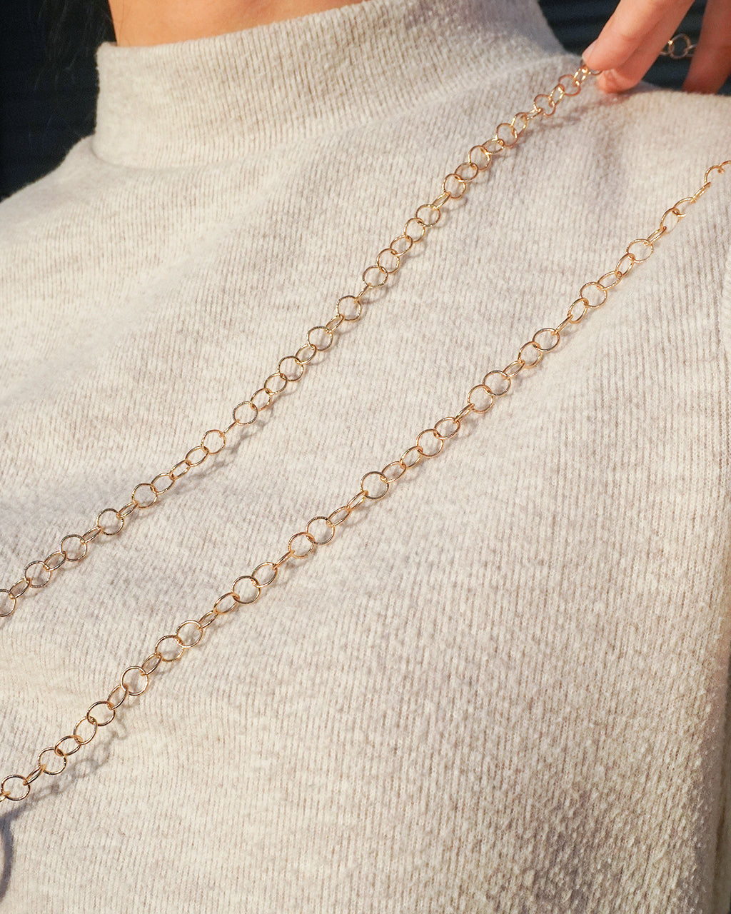 30" Gold Chain Face Cover Lanyard / Glasses Chain