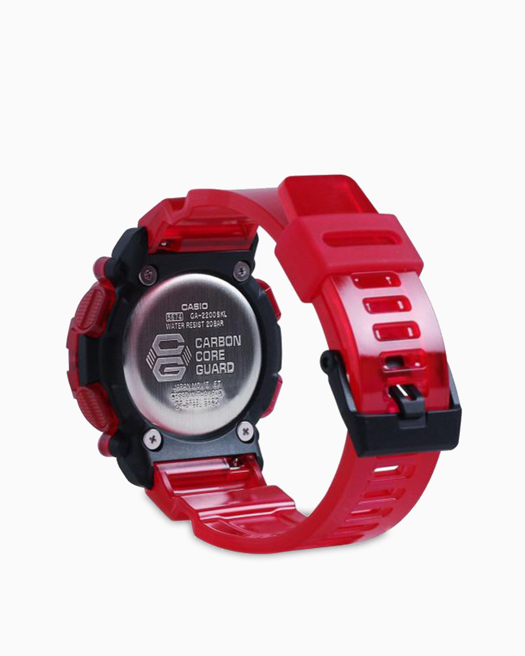 G-Shock GA2200SKL-4A Sound Waves Skeleton Series Watch Red