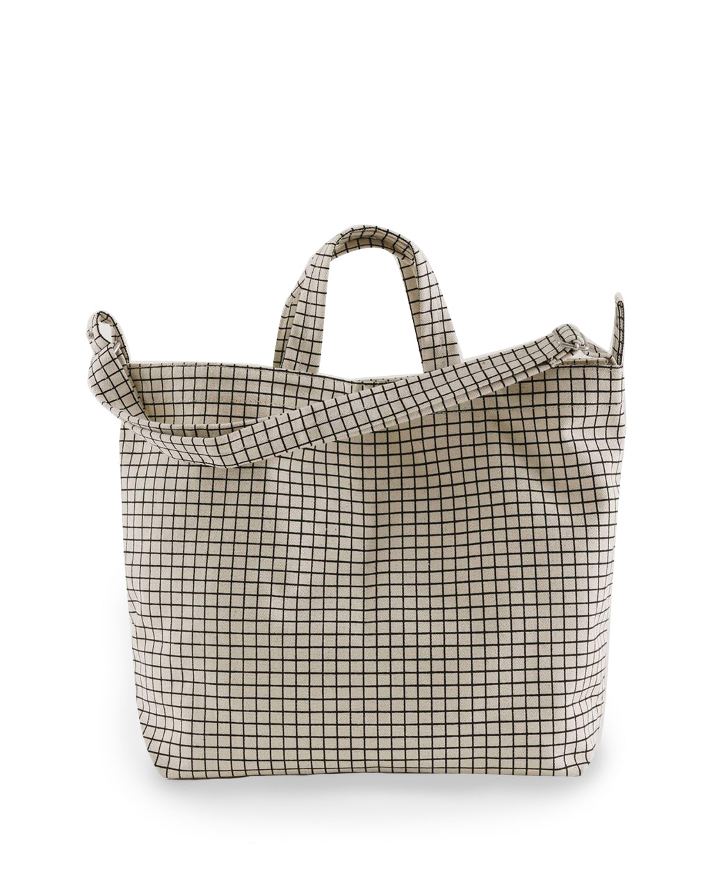 Baggu Horizontal Duck Bag in Natural Grid | Natural Grid