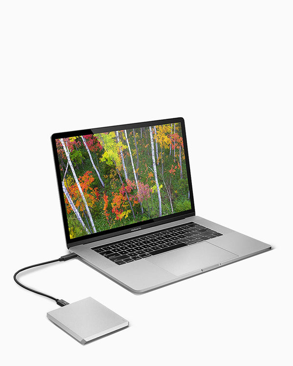LaCie Mobile Drive 4TB with USB-C In Use