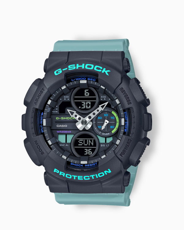 Ladies Casio G-Shock S-Series Blue Resin Band Watch GMAS140-2A