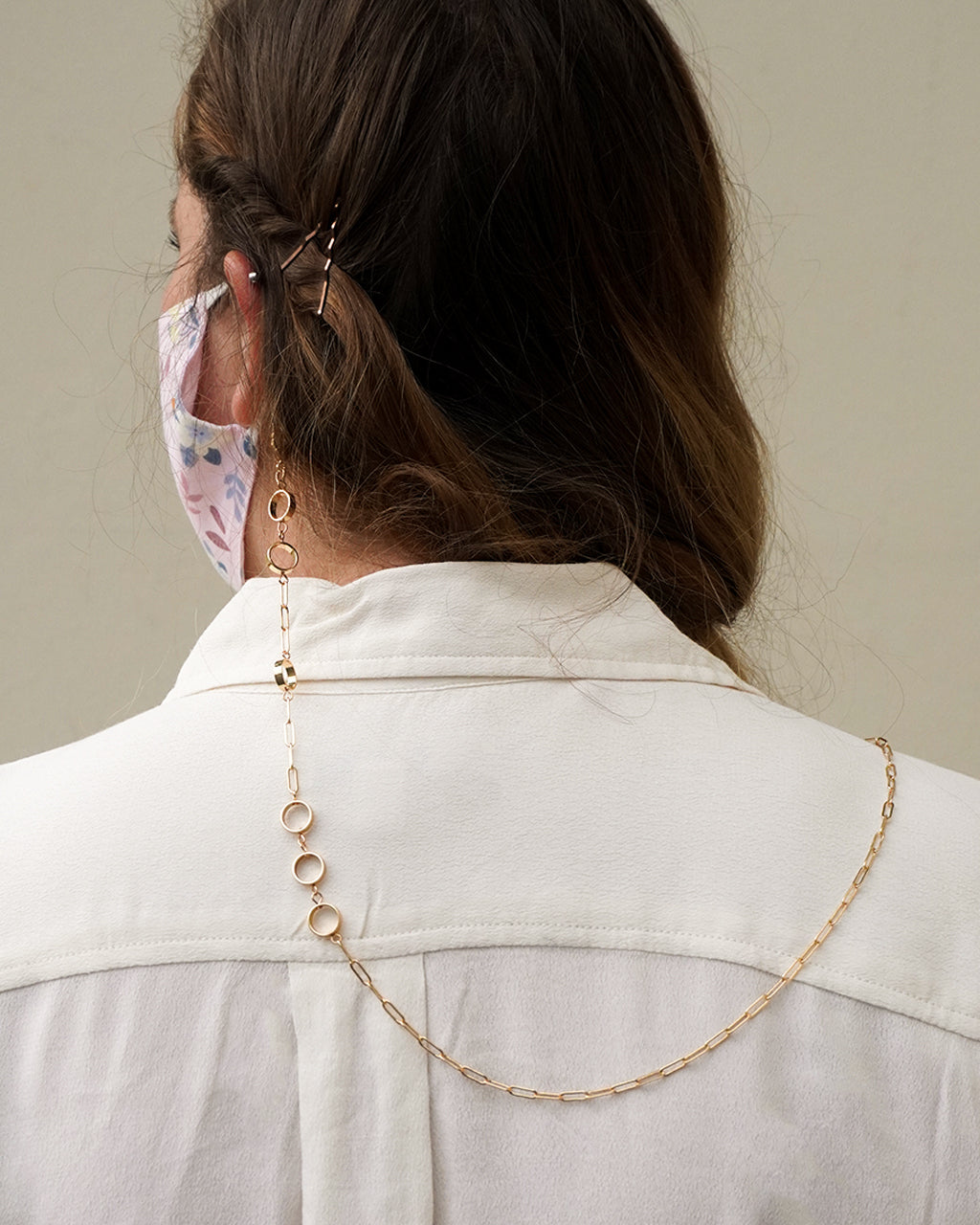 28" Thick O Rings Face Cover / Glasses Chain