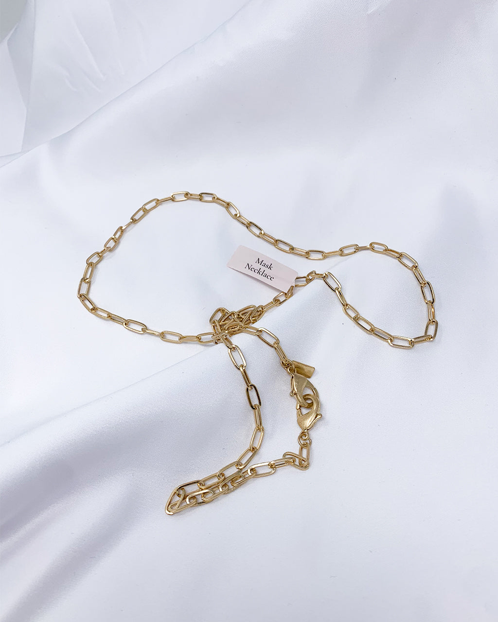 Dainty Oval Chain Face Cover / Glasses Chain