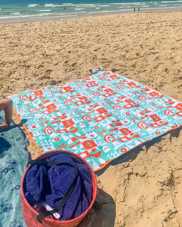 All-In Beach Mat / Outdoor Blanket in Use