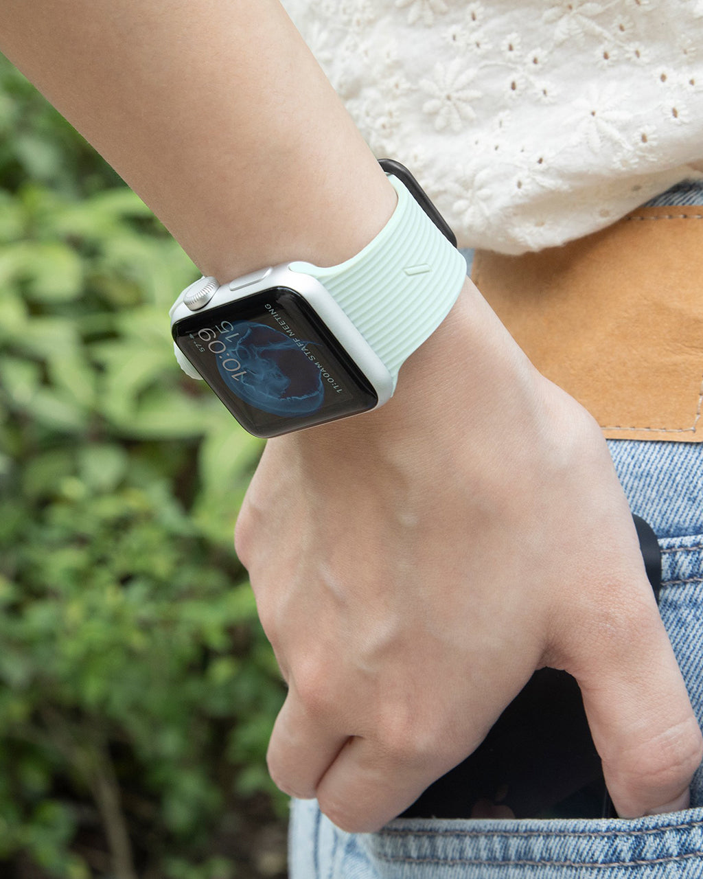 Native Union Curve Silicon Straps for Apple Watch 40mm | Sage