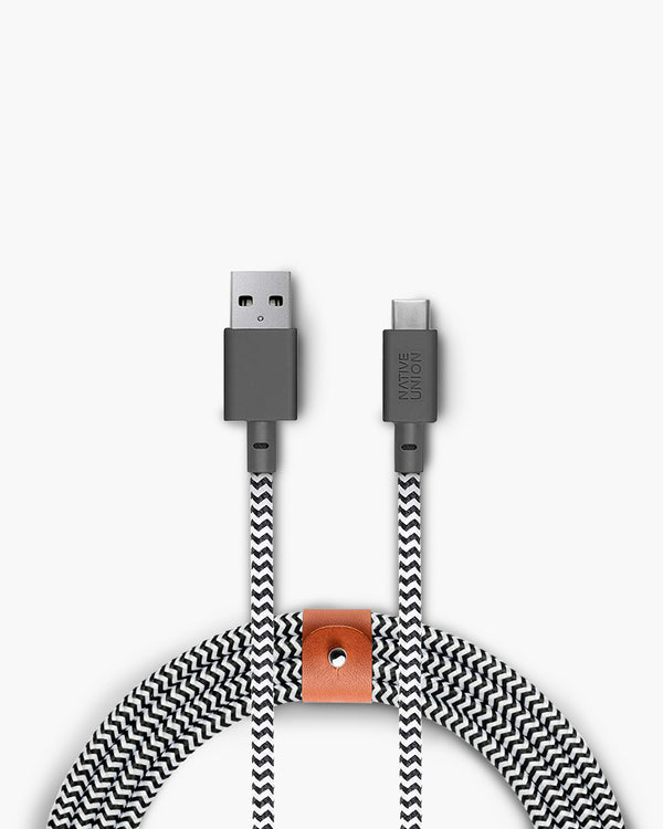 Native Union Belt Cable XL - 10 ft - USB-A to USB-C