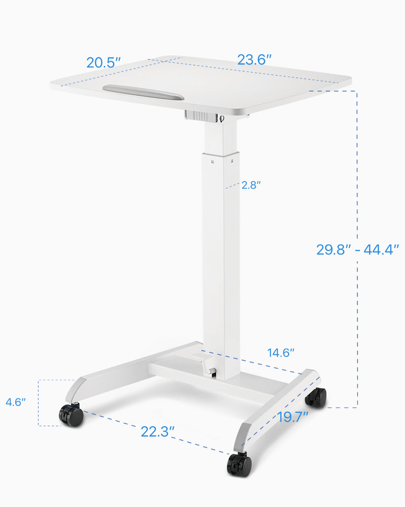 OCOMMO *UPGRADED* Height Adjustable Laptop Stand Workstation with Wheels