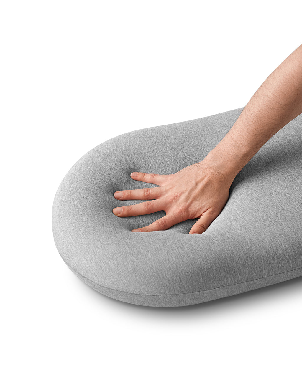 Close-up of Ostrichpillow Memory Foam Bed Pillow material | Light Grey