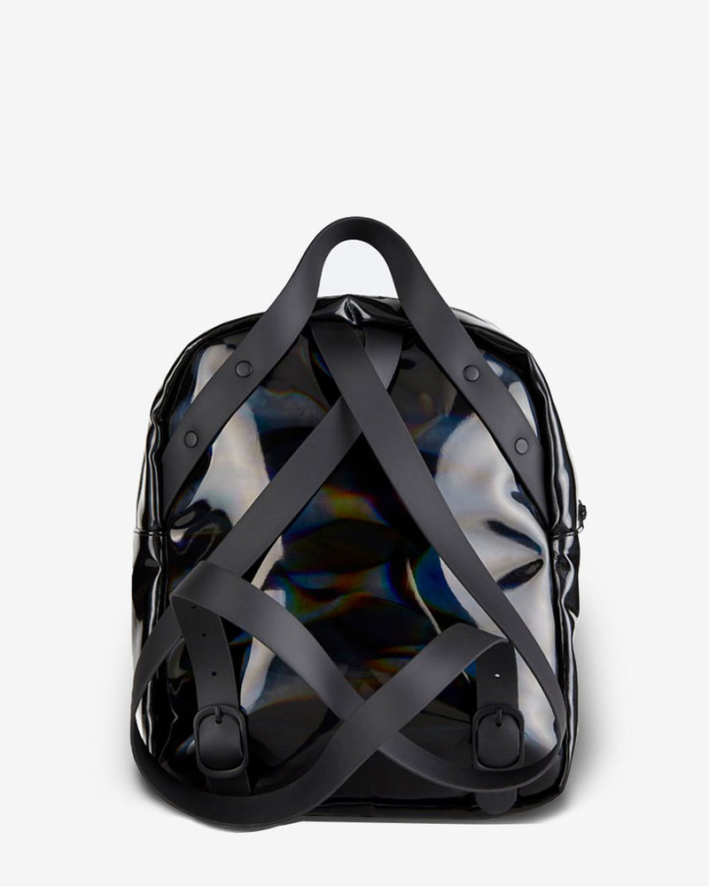 rains metallic backpack RAINS Holographic Backpack Go – BrandsWalk