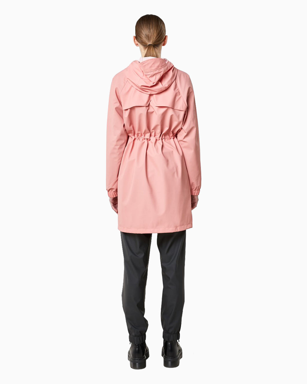 RAINS Long W Jacket - Coral